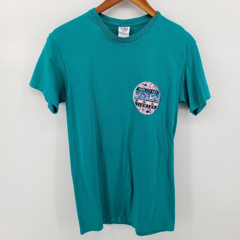 Panama City Beach Florida Adult Small T-Shirt 100% Cotton Delta Pro Weight
